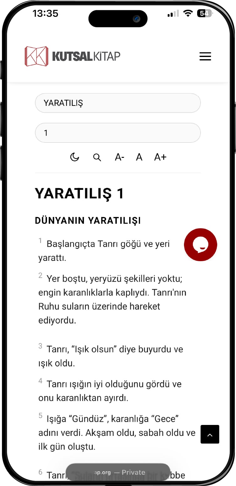 Kutsal Kitap Okuma Arayüzü